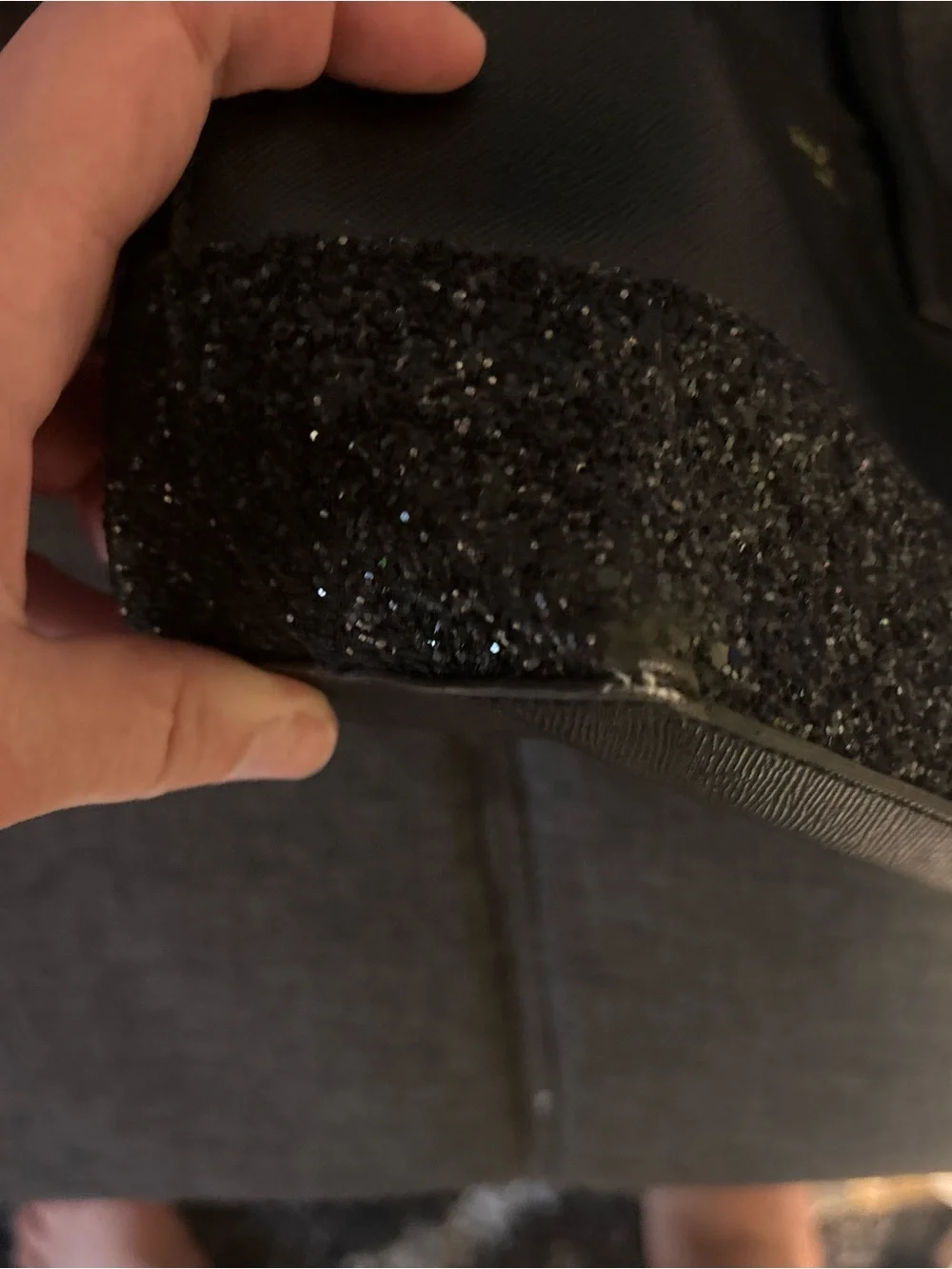 kate spade Black Glitter Accent Satchel